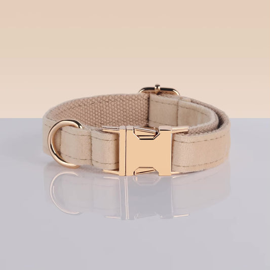 Halsband Velvet Beige