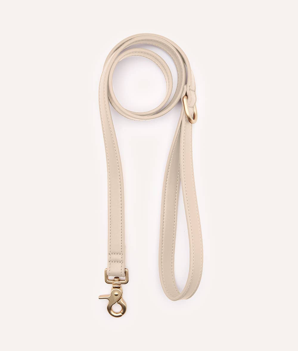 Beige Vegan Leren Riem 1,4m, Trek