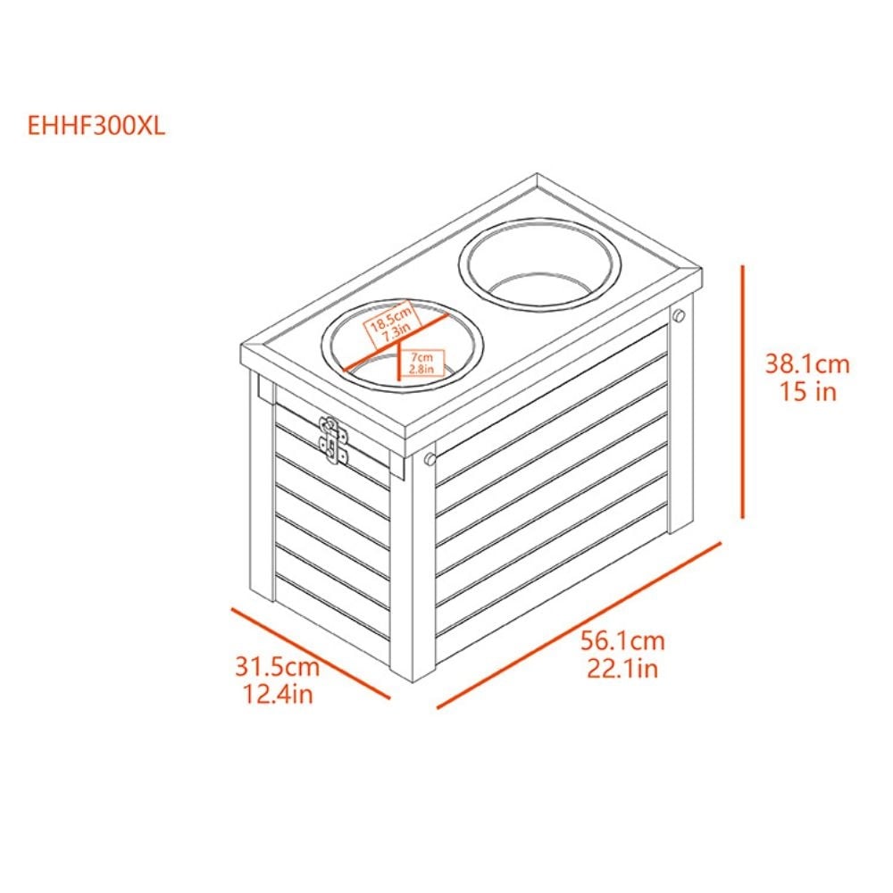Piedmont Pet Diner Russet XL
