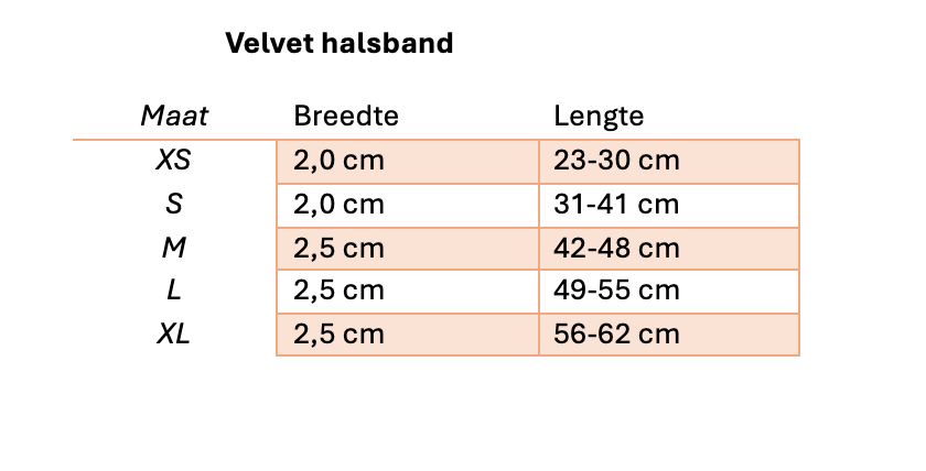 Halsband Velvet Baby Pink