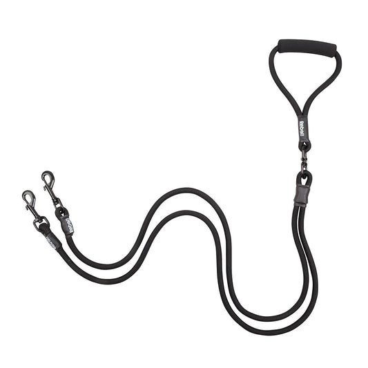 Adjustable Double Dog Leash - L
