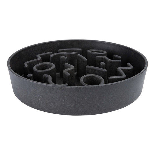 BAMBOO Slow Feeder voor Honden Dark Grey - Ø28 cm