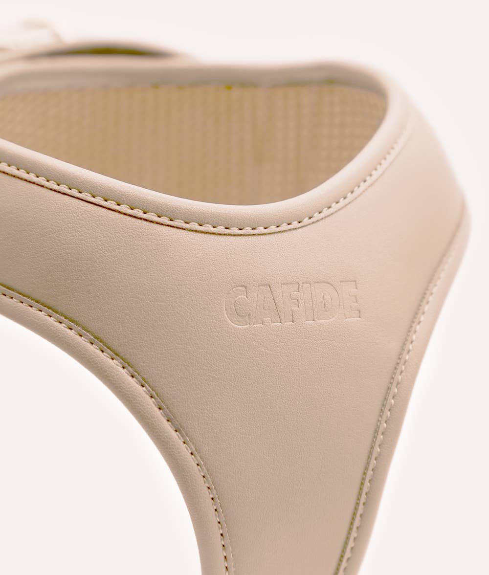Beige Vegan Leren Harnas, Jala: XS