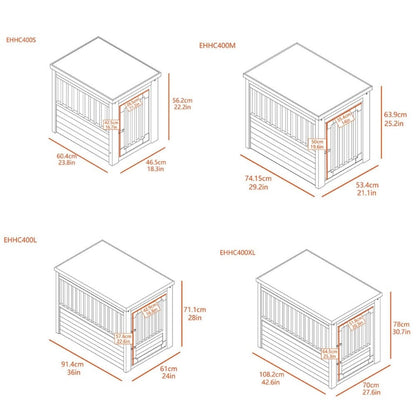 InnPlace™ Hondenbench & bijzettafel Gray L