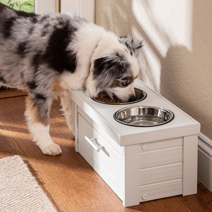 Piedmont Pet Diner Antique White S