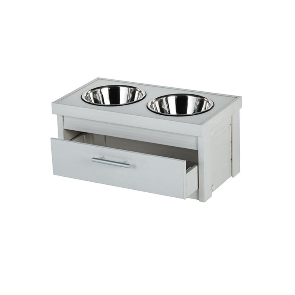 Piedmont Pet Diner Antique White S